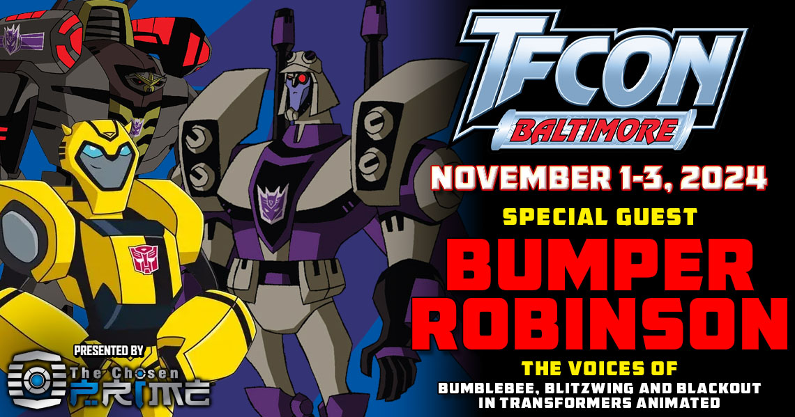 Transformers voice actor Bumper Robinson to attend TFcon Baltimore 2024