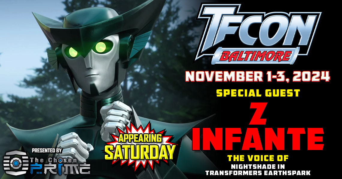 Transformers voice actor Z Infante to attend TFcon Baltimore 2024